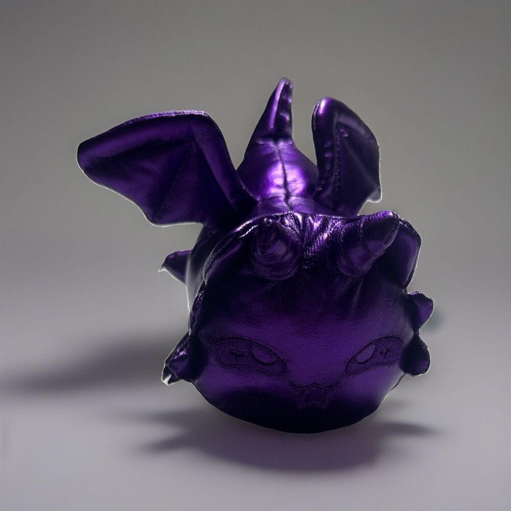 APHMAU MEEMEOWS GEMSTONE DRAGON COLLECTION 6" AMETHYST DRAGON CAT PLUSH